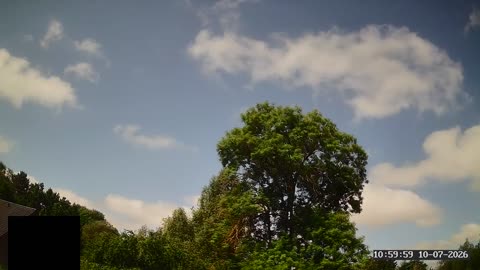 Himmel über Stöckheim-Leiferde, Zeitraffer vom 10. Juli 2026
