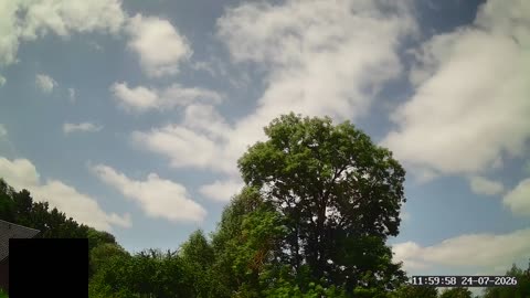 Himmel über Stöckheim-Leiferde, Zeitraffer vom 24. Juli 2026