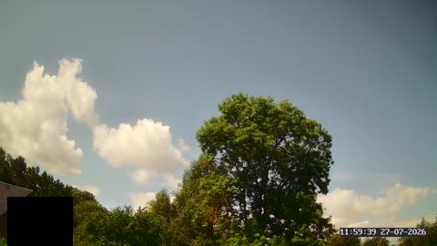 Himmel über Stöckheim-Leiferde, Zeitraffer vom 27. Juli 2026
