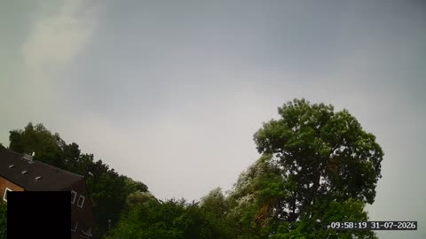 Himmel über Stöckheim-Leiferde, Zeitraffer vom 31. Juli 2026