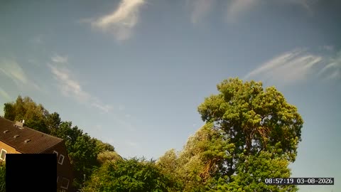 Himmel über Stöckheim-Leiferde, Zeitraffer vom 03. August 2026