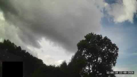 Himmel über Stöckheim-Leiferde, Zeitraffer vom 22. August 2026